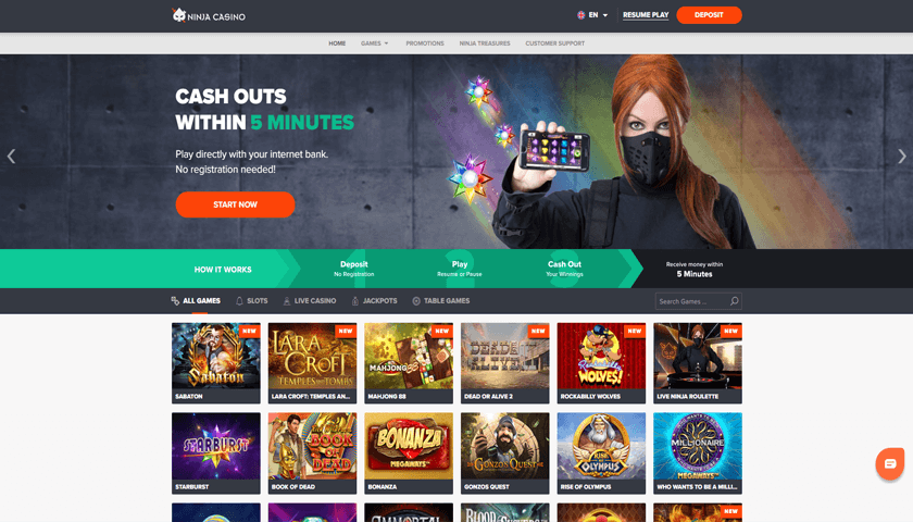 Free slots Ninja