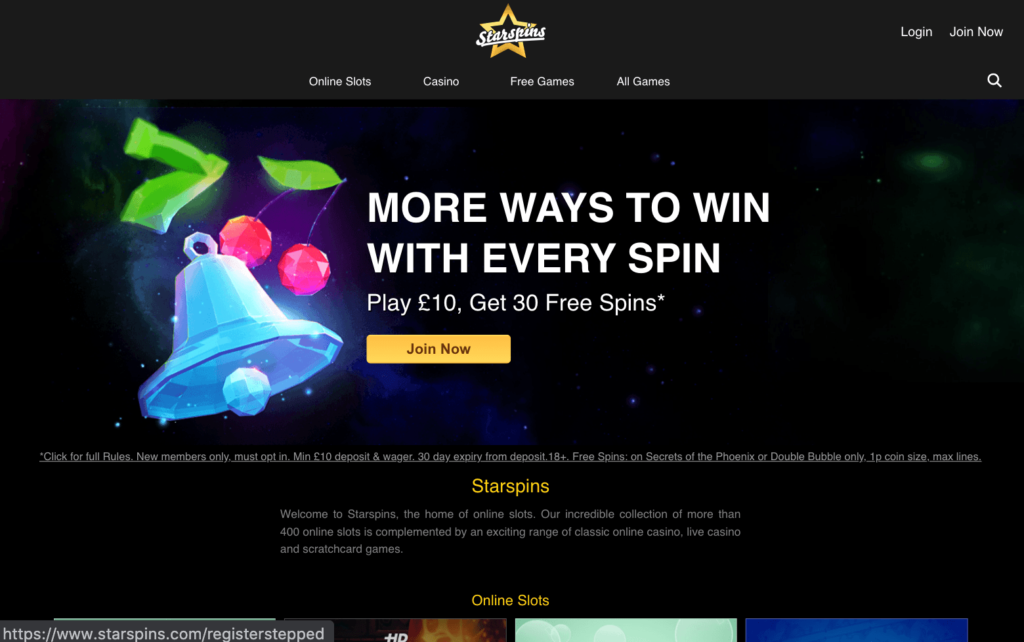Starspins login