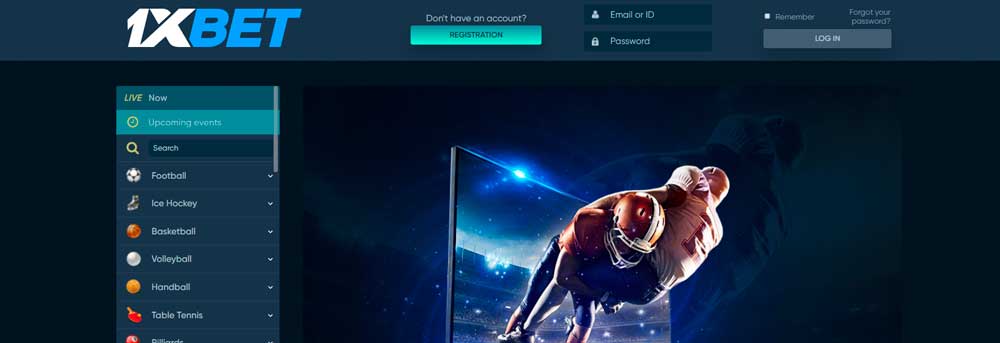 1xbet live stream football